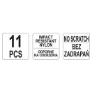 YATO Súprava na odstránenie čalúnenia 11 dielov