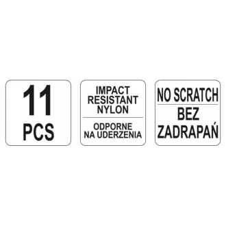 YATO Súprava na odstránenie čalúnenia 11 dielov