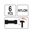 Sada plastových dlát YATO 6 dielov