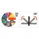 YATO Batériová LED lampa na kontrolu farieb 400 lm 5 W