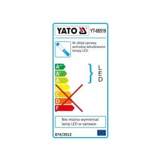 YATO Batéria LED lampa 7W+3W
