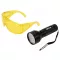 YATO Nabíjacia UV baterka + okuliare 3 x AA