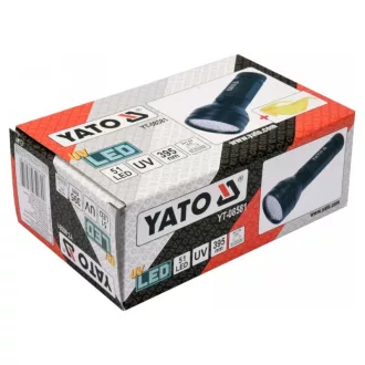 YATO Nabíjacia UV baterka + okuliare 3 x AA