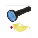 YATO Nabíjacia UV baterka + okuliare