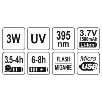 YATO Batéria UV baterka + okuliare