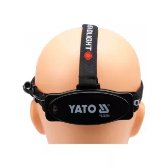   YATO nabíjateľná LED čelovka s nastaviteľným zaostrovaním