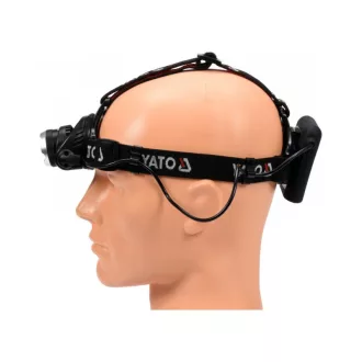   YATO nabíjateľná LED čelovka XM-L2 CREE s nastaviteľným zaostrovaním
