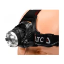 YATO nabíjateľná LED čelovka XM-L2 CREE s nastaviteľným zaostrovaním