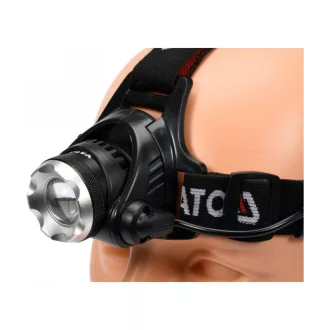   YATO nabíjateľná LED čelovka XM-L2 CREE s nastaviteľným zaostrovaním