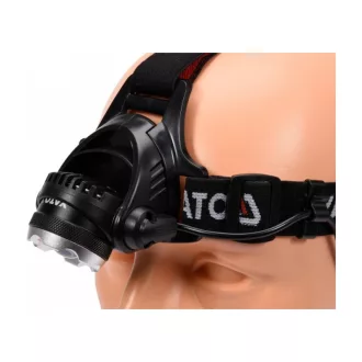   YATO nabíjateľná LED čelovka XM-L2 CREE s nastaviteľným zaostrovaním