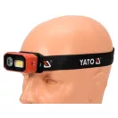 YATO Akumulátorová LED čelová lampa 480 lm s detekciou pohybu