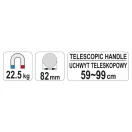 YATO Pick-up magnet s teleskopickou rukoväťou 590-990 mm