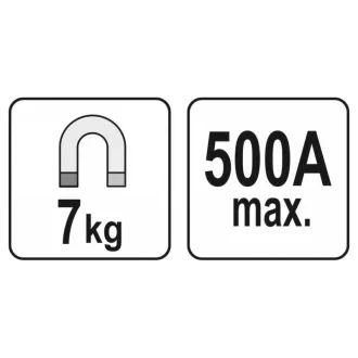 YATO Zvárací uzemňovací magnet 500A 7kg