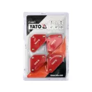 YATO Mini sada držiakov obrobkov na zváranie 4 diely 4,5 kg 45° 90° 135°