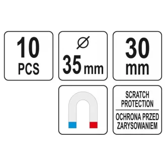 YATO magnetický vešiak (10 ks)