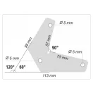 YATO Zvárací magnet držiak obrobku 60-90-120°/10 kg (2 ks)