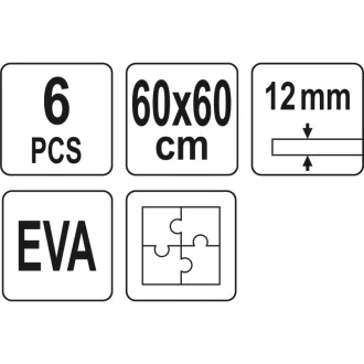 YATO Penová podložka 600 x 600 mm (6 ks)
