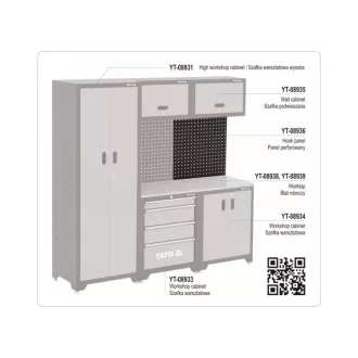 YATO Dierovaná stena 660 x 700 mm
