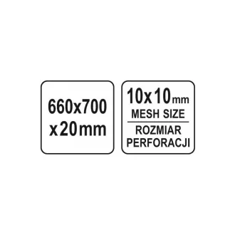 YATO Dierovaná stena 660 x 700 mm