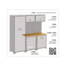 YATO Drevená pracovná doska pre 2 spodné skrinky 1320 x 457 x 22 mm