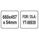 YATO Kovová pracovná plocha 660 x 457 x 54 mm pre pracovnú dosku YT-08939