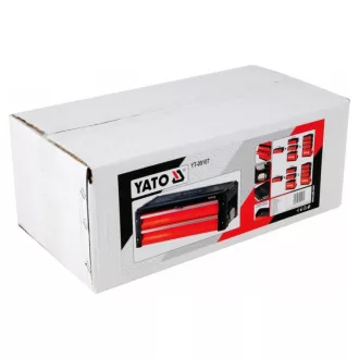 YATO Toolbox kovový (2 zásuvky) 500 x 250 x 18 mm