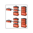 YATO Toolbox kovový (2 zásuvky) 500 x 250 x 18 mm