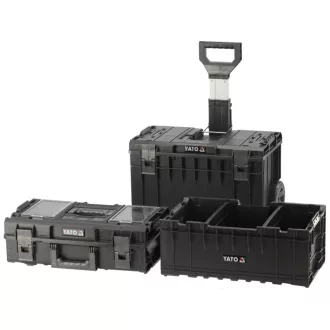   YATO Systém boxu na náradie na kolieskach 3 diely 585 x 425 x 810 mm