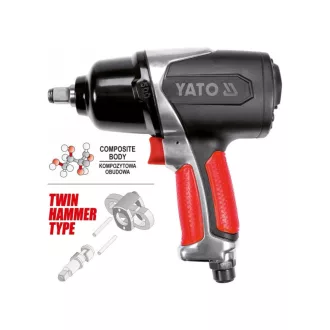 YATO Pneumatický rázový unášač 1/2" 680 Nm