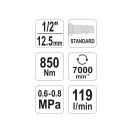YATO Pneumatický rázový unášač 1/2" 850 Nm