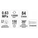 YATO Pneumatická excentrická brúska odľahčená 150 mm