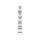 YATO Brúsny pás 330 x 10 mm P60 (10 ks)