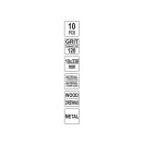 YATO Brúsny pás 330 x 10 mm P120 (10 ks)