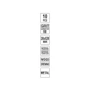 YATO Brúsky pás 520 x 20 mm P80 (10 kusov)