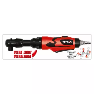   YATO Pneumatický račňový kľúč 1/2" 80 Nm odľahčený