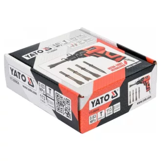 YATO Pneumatický sekáč jednoducho s dlátovými hlavami