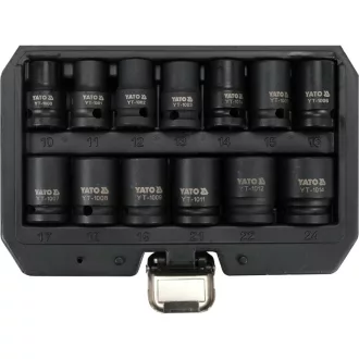   Sada nástrčných kľúčov YATO 13 kusov 1/2" 10-24 mm CrMo