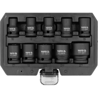   YATO Sada nástrčných kľúčov 1/2", 10 dielov, 10-27 mm