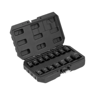   YATO Sada pneumatických kľúčov 1/2" 15-dielna 10-27 mm s adaptérom 3/8" x 1/2"