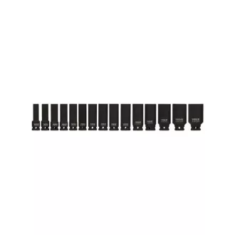   YATO Machine sada dlhých nástrčných kľúčov 15 kusov 1/2" 10-32 mm CrMo