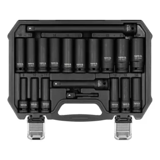   YATO Dlhá sada strojových nástrčných kľúčov 1/2" 19-dielna 8-25 mm