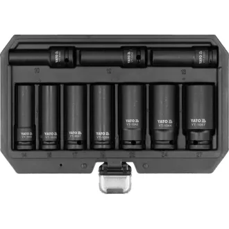   YATO Dlhá sada strojových nástrčných kľúčov 10-dielna 1/2" 10-dielna 10-27 mm