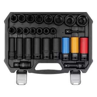   YATO Pneumatický kľúč sada 27 dielov 1/2" 10 - 32 mm