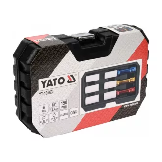   YATO Alloy sada ráfikov sada 6 kusov 1/2" 17/19/21 mm CrMo