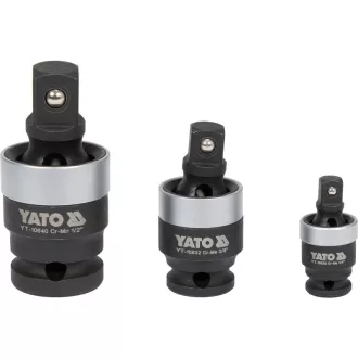   YATO Súprava spojok stroja 3 diely 1/4" 3/8" 1/2" CrMo
