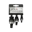 YATO Súprava spojok stroja 3 diely 1/4" 3/8" 1/2" CrMo