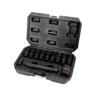   Sada nástrčných kľúčov YATO Machine s dlhými bitmi 12-dielna Torx a Allen 1/2", 3/4" nákladné auto CrMo