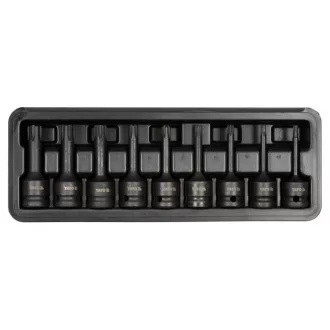   YATO Machine sada nástrčných kľúčov s dlhými bitmi 9 kusov Ribe 1/2" RM5-RM14 CrMo