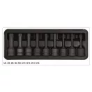 Sada nástrčkových kľúčov pre stroj YATO, 9 kusov, 1/2" M4-M16 CrMo