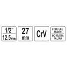 YATO kľúč na zátku palivového filtra 1/2" 27 mm CrV